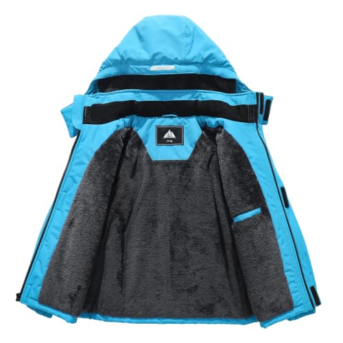 Image of Kid's Ski Jacket Winter Coat Boy's and Girl's Snowboarding Jackets | Kids Ski Jacket | Windproof, Waterproof, Insulated | Removable Hood, Zipper Pockets | Snowboarding Coat for Boys and Girls