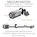 54PCS Power Function Motor Kit, Infrared Remote Control&Battery Pack Motor Set, Compatible with Lego Technic Sets, New Light Gray Electric Functions Motors and Gears, Kid&Adult