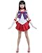 Miccostumes Women's Sailor Moon Hino Rei Sailor Mars Cosplay Costume Medium White and Red