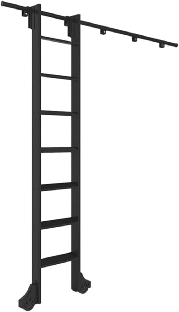 3.3ft 20ft Rolling Library Ladder Hardware Kit, Sliding Ladder Library