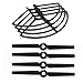 Produktbild 4 PC/Fit for Yuneec/Fit for Typhoon Q500 Propeller Props Schutz-Schutz-Prop Auto Sturzpad/Fit for Q500 4k Kamera Drone Schutzteile (Color : Black)
