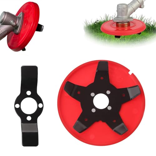 JRYGAC 2 Piezas Cuchilla Desbrozadora, Universal Disco Desbrozadora, Doble Uso Cabezal Desbrozadora, Accesorios Desbrozadora, Desbrozadora Cabezal Cortador de Césped, para Jardines, Césped