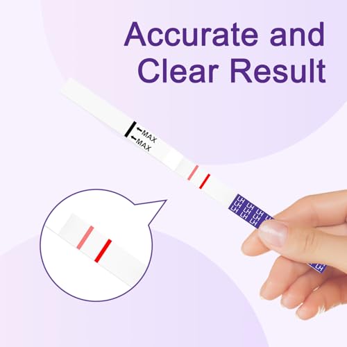 Image of Ovulation Test Strips, Amazewell Ovulation Strips Fertility Test for Women Ovulation Predictor Kit for Home, 30pcs LH Test Strips Ovulation Kit Bulk, 5mm Width Easy Grip, High Accuracy