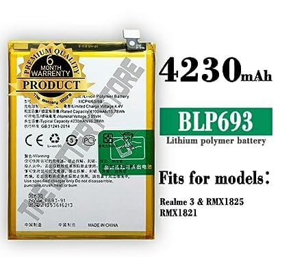 Image of Original BLP693 Battery for realme 3 RMX1825 RMX1821 Battery with 6 Month Warranty**** (S10)
