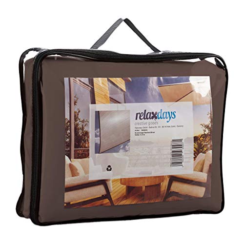 Relaxdays, Marrone Tenda a Vela Rettangolare