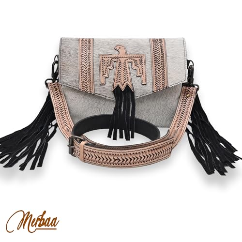 Hand Tooled Fashion Hippie Suede Fringe Tassel Messenger Bag for Women Hobo Vintage Shoulder Bags Crossbody Handbag2