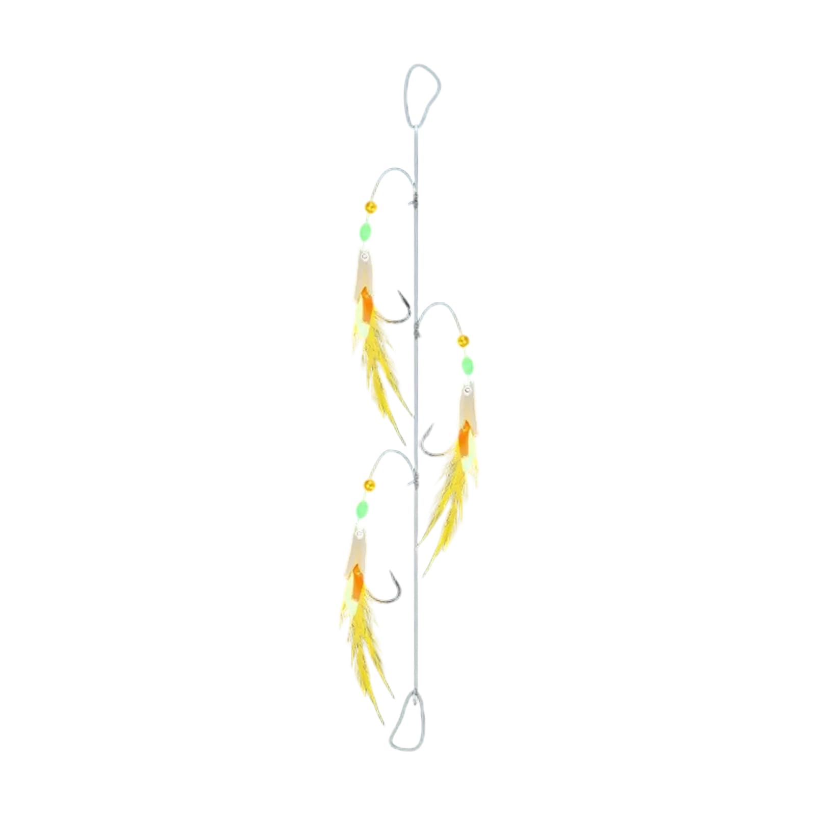 CRFFZ Fish String Hook for Saltwater Fishing Baits Hook Sabiki Fishing Baits Lures with Glow Beads Professional Tackle