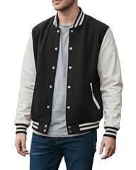 Black and White - Varsity Jacket Men