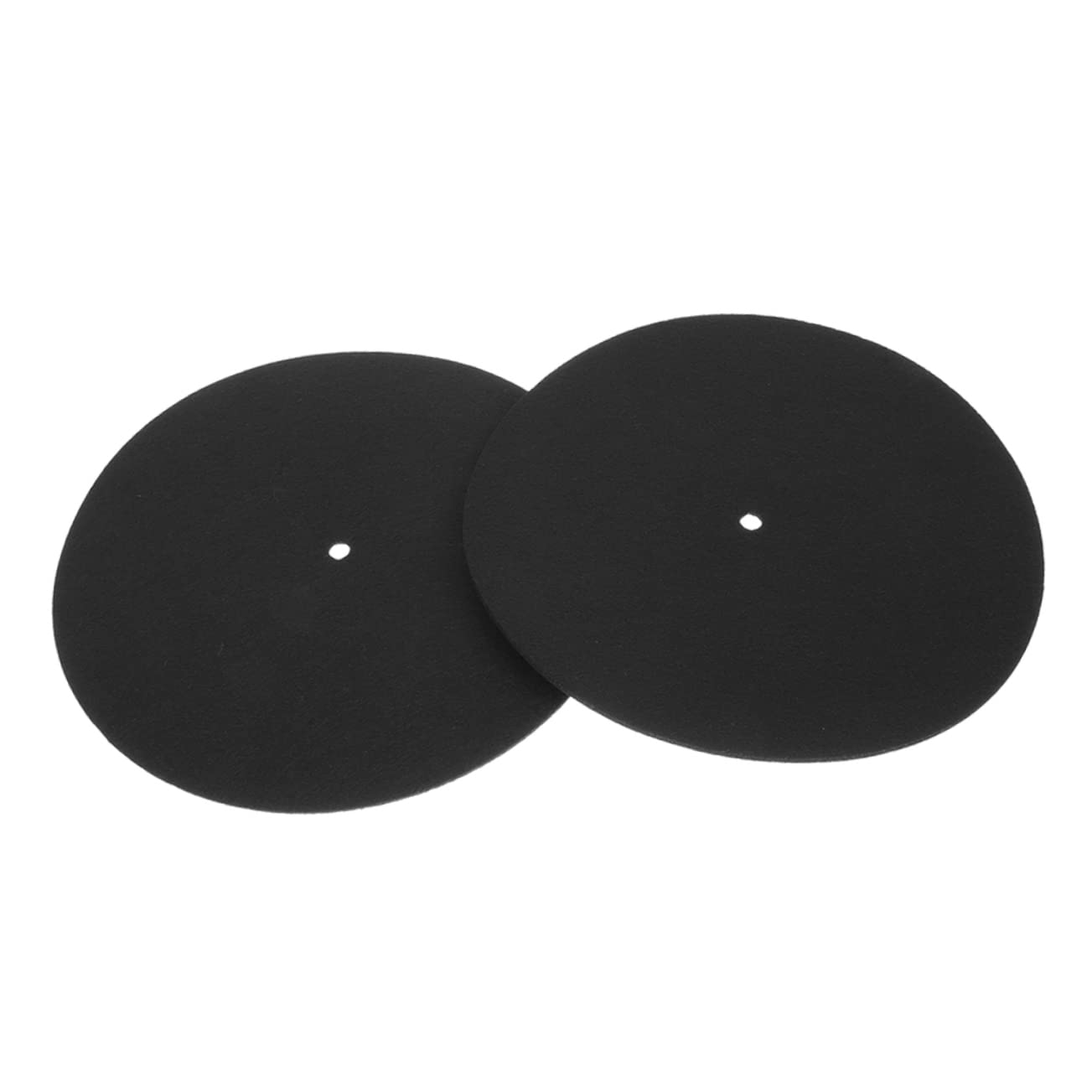 BESPORTBLE 2Pcs Home Disc Mat for Vinyl Records Thick Turntable Cushions Vibration Slip Mats for Phonograph Players Easy to Use Stable Sound Support