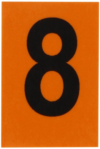 Chiffres et lettres réfléchissants Brady haute visibilité nocturne Bradylite 59133 lot de 10