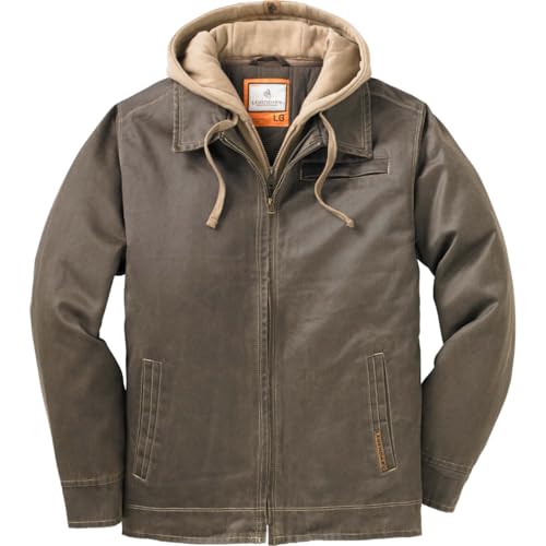 Legendary Whitetails 6281 TOBA XL Dakota Jacket Full Zip Up Winter Coat For Men Rugged Waxed Cotton Canvas Outerwear Hooded Trucker Western Style Clothing thumb #5