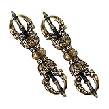 Figurines en laiton : le décor de pilon vajra peut être un merveilleux et un bon choix de pour vos amis, ils l'aimeront beaucoup, pilon artisanal en laiton