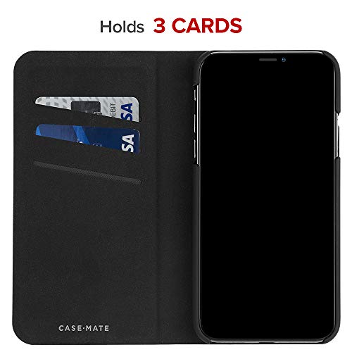 Case-Mate - Iphone Xs Max Wallet Folio Case - Barely There Folio - Iphone 6.5 - Black Folio #TOP1