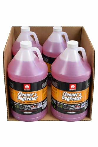 Universal Essentials Heavy Duty Degreaser - Industrial Strength Cleaner for Grills, Ovens, Kitchens & Engines - Removes Grease, Oil, Carbon & Grime - Ready to Use (4 Gallons)