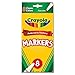 Crayola Original Marker Set, Fine Tip, Assorted Classic Colors, Set of 8, Model:58-7709