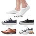Horuru Low Cut Ankle Socks for Men - Invisible Non Slip Cotton Socks for Loafers - Size 9-11/10-13