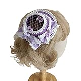 [Mekalero] かわいいちょう結び帽子の形のヘアバレッタ フェスティバルクリップ コスプレ パーティー パフォーマンス カーニバル かぶと ノベルティ 日常生活用 小型 素敵な女性用 小型 薄型 上質 滑り止め 帽子用 グッズ