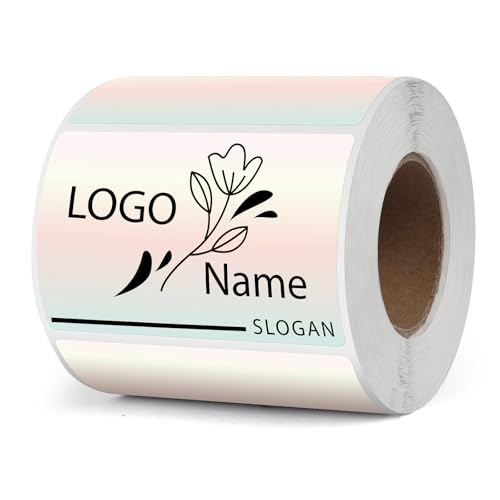 YIKIADA Gradient Thermal Labels 2 × 3 Inch Waterproof Red Stickers 500 PCS