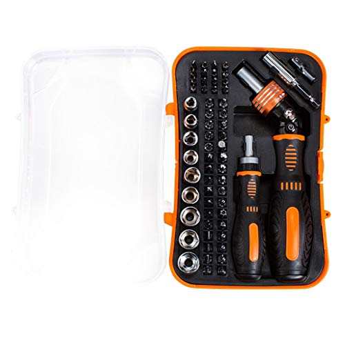 Screwdriver Ratchet Screwdriver Set Magnetic Bits Precision Socket Screwdriver Bit Set Adjustable Ratchet Handle 61 in 1 Hand Tools