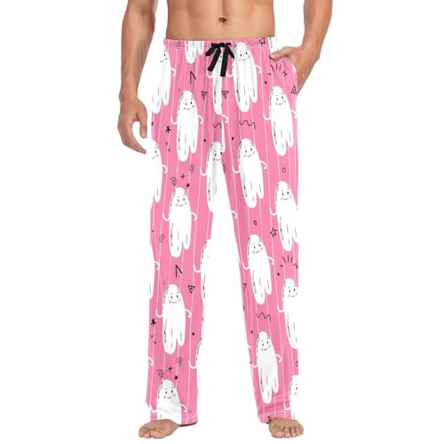 Spirits Men's Cotton Pajama Pants with Pockets and Drawstring Comfortable and Stylish,S