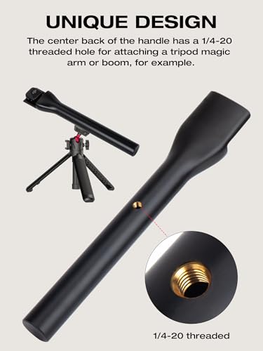 SUNMON Mikrofon Handheld Adapter Set für DJI Mic Mini, Interview Handmikrofon Adapter mit Mikrofonpopschutz Mikrofonhalter Griff für DJI Mini Mic, DJI Mic Holder für Interview, Vlogging