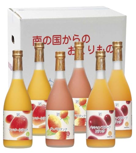驚きの果実感!トロピカルフルーツドリンク(合計6本・3種各720ml×2本、マンゴー・グァバ・パッションフルーツ)[宮崎果汁][G-C2]