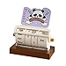 SM SunniMix Rotary Desk Calendar Wheel Calendar Photo Prop Living Room Home Decor Panda Decorative for Nursery School, Light Purple