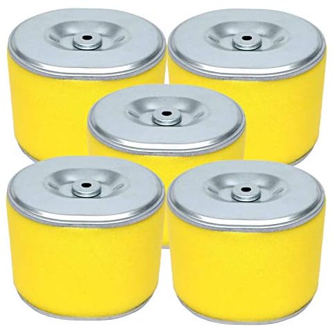HOODELL 5 Pack 17210-ZE3-505 Air Filter, Professional 17210-ZE3-010 Air Filter with Pre Cleaner, Fit for Honda GX390 13HP GX340 11HP Engine Air Filter Cover