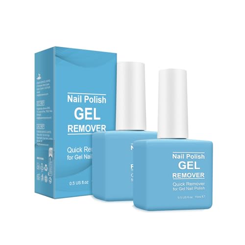 LBOYLOVE Gel Nail Polish Remover (2PACK) Gel Remover for Nails Professional Gel Polish Remover No Need for Foil Soaking or Wrapping Remove Gel Nail Polish within 3-5 Minutes