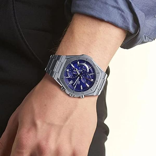 Casio Kronograf kvartsur för män med rostfritt stålrem EFB-680D-2BVUEF