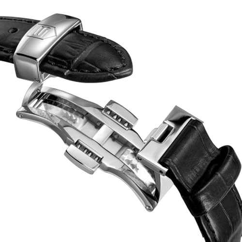 Image of SANDOZ Bachelin Premium Swiss Made Quartz Black Dial Watch for Men - SZWGB0001112