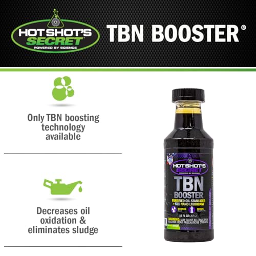 Image of Hot Shot's Secret TBN Booster Oil Additive, 16 fl oz, 12PK Purple (HSSTBN16Z-12PK)