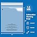 Spartan Industrial - 14” X 20” (100 Count) Self Seal Clear Poly Bags with Suffocation Warning for Packaging, Clothes & Shipping - Permanent Adhesive