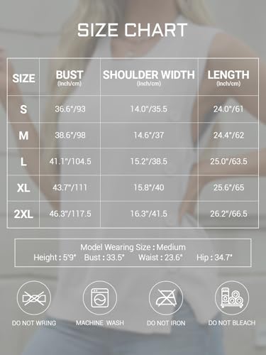 Image of Tanou 2024 Women's Crewneck Sweater Vests Sleeveless Casual Slit Pullovers Solid Ribbed Knitwear Button Tops