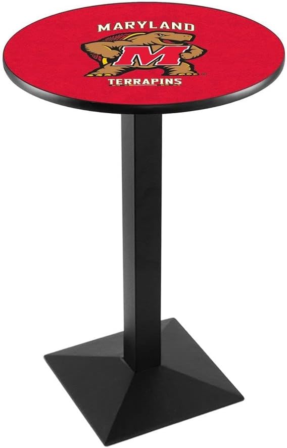 Holland Bar Stool Co. L217-42" Black Wrinkle Maryland Pub Table with 36" Dia. top