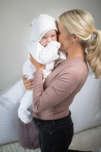 Star Towel New! Baby Bear, hooded | Babys WHOLE little body snuggly dry | UK Mums Design | Newborn - 18 months | Sustainable, unisex, premium bamboo & cotton, heavy soft luxury by PlumPanda London