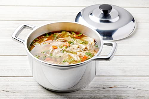 Imusa Usa 5.8 Quart Heavy Duty Cajun Cast Aluminum Dutch Oven With Lid, Silver, (Imu-89307) #TOP3