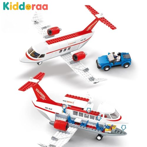 Image of Private Airplane Building Block Set - 275+ Pieces Aviation-Themed Educational Toy | Compatible with Major Brands | Safe, Durable Materials | 12 Months Manufacturing Warranty