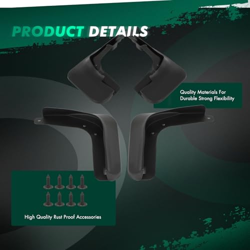 Image of SCITOO Mud Flaps 4PCS suitable for Volvo XC90 2016-2023 front & rear mud flaps splash guard set