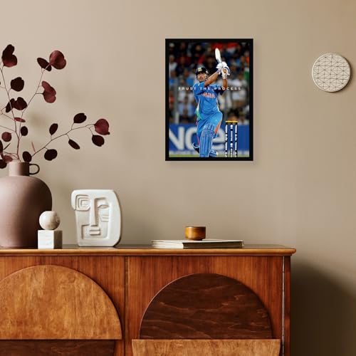 Image of CodersParadise inchTrust The Process inch Cricket Legend Poster Frame | Premium A4 Motivational Wall Art for Bedroom, Office & Gaming Setup | Inspiring Sports Decor for Players, Fans & High-Achievers