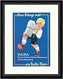 babo blue bier  Biller Antik Man bringe Mir EIN Baba Bier Aschaffenburg Bayern 1910 Faks_Plakatwelt 164