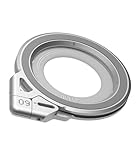 Aulumu G09 スマホリング Magsafe - 360°回転 Magsafe リング/スマホスタンド 両面マグネット・アルミニウム合金製| iPhone 17/16/15/14/13/12シリーズ対応| - シルバー