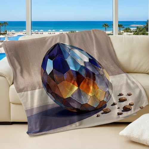 Dragon Egg 3D Printed Fantasy Gaming Flannel Throw Blanket Bedding, Multi-Size Selection Cozy Warm Decorative Blanket for Couch Bed (10,30in*40in)