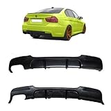 Gemacht aus ABS Kunststoff Sport Performance Optik DIffusor Heckansatz fur E90 E91 325d 330d