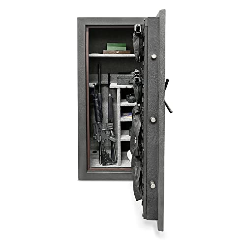 Stealth Essential Gun Safe EGS28 Special Edition FLAG Safe 28 Gun Capacity with 30 Minute Fire Protection California DOJ Approved Black thumbnail 9