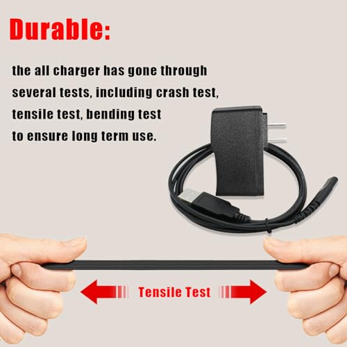 Water Flosser Charger Compatible with Nicwell COSLUS USB Charging Cable + 9V 1A Wall Power Adapter for Portable Oral Irrigator Devices by SEEHOM - Image 4