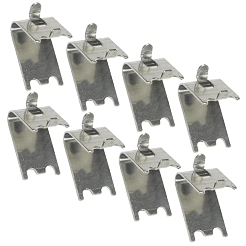 SHINEOFI 8piezas Hebilla De Estante Para Refrigerador Soporte Metálico Clips Cuadrados Uso Estantes De Nevera y Congelador