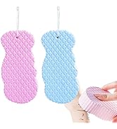 2PCS New Super Soft Exfoliating Bath, Ultra Soft Bath Body Shower Sponge, 3D Sponge Shower Brush ...