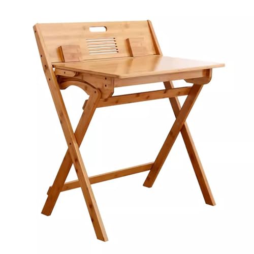 Escritorio plegable portátil de madera, ahorra espacio, mesa de oficina para ordenador portátil y escritura