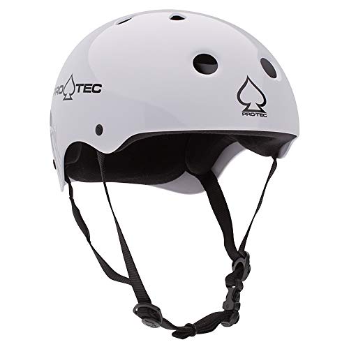 Pro-Tec Classic Skate and Bike Helmet, Small, Gloss White